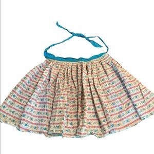 Vintage Floral Cotton Apron